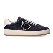 Vintage-geïnspireerde Lage Top Blauwe Sneakers Philippe Model , Blue ,...