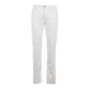 Gescheurde Jeans Street Style Zomer Wit Liu Jo , White , Heren