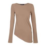 Seda Stretch Top Cacao Cortana , Brown , Dames