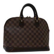 Pre-owned Canvas handbags Louis Vuitton Vintage , Brown , Dames