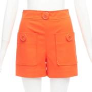 Pre-owned Fabric bottoms Moschino Pre-Owned , Orange , Dames