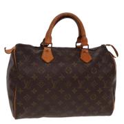 Pre-owned Canvas handbags Louis Vuitton Vintage , Brown , Dames