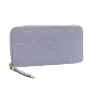 Pre-owned Leather wallets Louis Vuitton Vintage , Blue , Dames