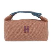 Pre-owned Wool hermes-bags Hermès Vintage , Brown , Dames