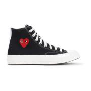 Zwarte Sneakers Verhoog Stijl Comme des Garçons Play , Black , Heren