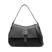 Zwarte Flow Top Handtas Furla , Black , Dames