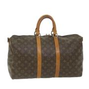 Pre-owned Canvas travel-bags Louis Vuitton Vintage , Brown , Dames