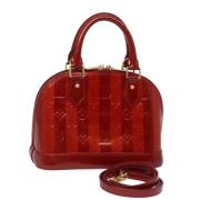 Pre-owned Leather handbags Louis Vuitton Vintage , Red , Dames