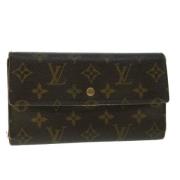 Pre-owned Canvas wallets Louis Vuitton Vintage , Brown , Dames