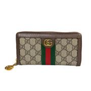 Pre-owned Fabric wallets Gucci Vintage , Beige , Dames