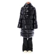 Zwarte gewatteerde jas met capuchon Rick Owens , Black , Dames