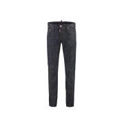 Blauwe Katoenen Jeans Ss22 Dsquared2 , Blue , Heren