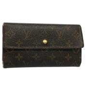 Pre-owned Canvas wallets Louis Vuitton Vintage , Brown , Dames