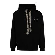 Zwarte Hoodie Symbool Family First , Black , Heren