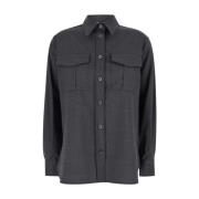 Grijze Shirt Camicia Stijlvolle Casual Kleding P.a.r.o.s.h. , Gray , D...