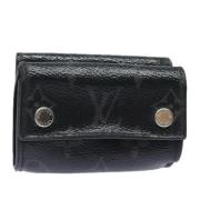 Pre-owned Canvas wallets Louis Vuitton Vintage , Black , Dames