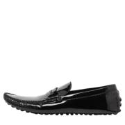 Pre-owned Leather flats Louis Vuitton Vintage , Black , Heren