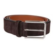 Donkerbruine riem Santoni , Brown , Heren