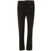 Vintage Stretch 5-Pocket Broek Incotex , Black , Heren