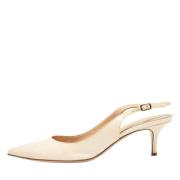 Pre-owned Leather heels Gianvito Rossi Pre-owned , Beige , Dames