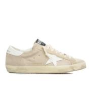 Beige Suede Super-Star Sneakers Golden Goose , Beige , Heren