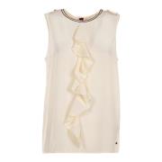 Zijden Witte Blouse Rhea Stijl Tommy Hilfiger , White , Dames