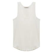 Geribbeld Tanktop met Kant Details Dorothee Schumacher , White , Dames