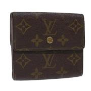 Pre-owned Canvas wallets Louis Vuitton Vintage , Brown , Dames