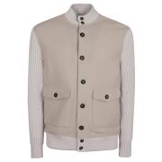 Beige Wollen Jas voor Mannen Eleventy , Beige , Heren