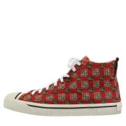 Pre-owned Canvas sneakers Burberry Vintage , Orange , Heren