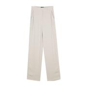 Gestreepte Beige Broek met Zakken Emporio Armani , Beige , Dames