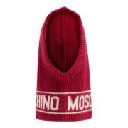 Balaclava met logo Moschino , Red , Unisex