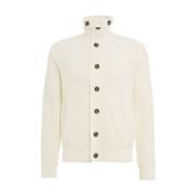 Witte Gebreide Trui Aw24 Handwas Paolo Pecora , White , Heren