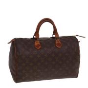 Pre-owned Canvas handbags Louis Vuitton Vintage , Brown , Dames