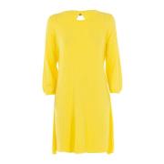 Gele Zomer Gebreide Trui Vrouwen Fracomina , Yellow , Dames