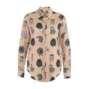 Beige Shirts Aw24 Himon's , Multicolor , Dames