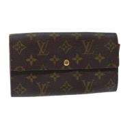 Pre-owned Canvas wallets Louis Vuitton Vintage , Brown , Dames