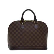 Pre-owned Canvas handbags Louis Vuitton Vintage , Brown , Dames