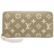 Pre-owned Fabric wallets Louis Vuitton Vintage , Beige , Dames