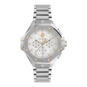 Chrono Royal Zilver Roestvrij Stalen Horloge Philipp Plein , White , D...