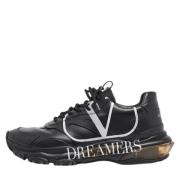 Pre-owned Leather sneakers Valentino Vintage , Black , Heren