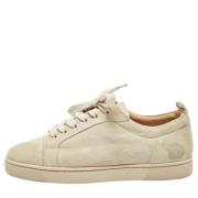 Pre-owned Suede sneakers Christian Louboutin Pre-owned , Gray , Heren