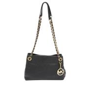 Pre-owned Leather shoulder-bags Michael Kors Pre-owned , Black , Dames