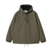 Groene Hooded Coach Jas Carhartt Wip , Green , Heren