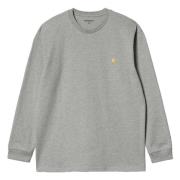 Ls Chase Hoodie Carhartt Wip , Gray , Heren