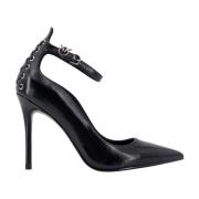 Love Birds Leren Décolleté Stiletto Hak Pinko , Black , Dames