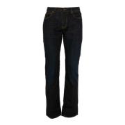 Heren Donkerblauwe Denim Jeans Tommy Hilfiger , Blue , Heren