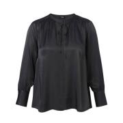 Lange Mouw Blouse Frapp , Gray , Dames