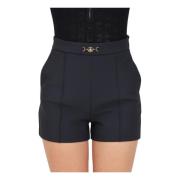 Elegante Zwarte Shorts Elisabetta Franchi , Black , Dames