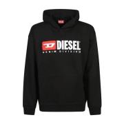 Zwarte Sweater Collectie Diesel , Black , Heren